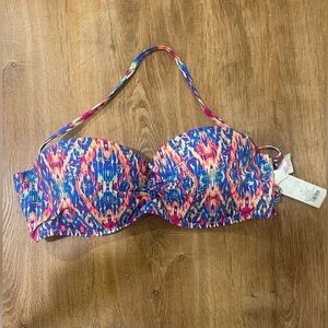 Xhilaration multicolored and gold bikini top​​​​​​